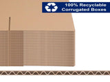 50pcs 10 "x 8" x 6 " thick 3mm corrugated cardboard box in kraft paper color 77853578