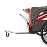 ZNTS Outdoor Heavy Duty Foldable Utility Pet Stroller Dog Carriers Bicycle Trailer W1364P214063