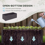 Garden BedFlower shelf,Wood Planter Box-Coffee 11950701