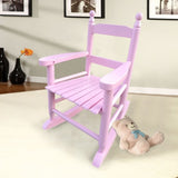 ZNTS Children's rocking light pink chair- Indoor or Outdoor -Suitable for kids-Durable 98976983