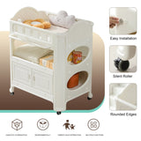 Eco-Friendly HDPE Baby Diaper Changing Table 33.86" x 24.02" x 41.34" Non-Toxic Plastic Nursery W509P300550