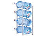 4-Tier Water Rack Stainless Steel Heavy Duty Water Cooler Jug Rack 38005687