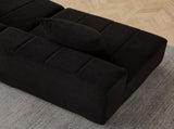 Chenille sectional sofa with 2 pillows,Symmetrical Modular Sofa Sectional for bedroom, living room, W834P389131