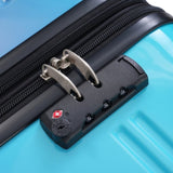 Hardshell Luggage Sets 3 Piece Gradient Color Expandable Suitcase with Spinner Wheels and TSA Lock N732P184448W