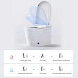 ZNTS Smart Toilet with 85MM Wider Bidet Seat, Smart Toilet with Bidet Built in, Voice Control, Bubble W1872115355