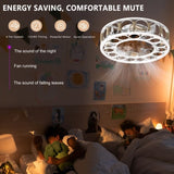 ZNTS Caged Ceiling Fan with Lights Remote Control,Semi -embedded Modern Ceiling fans, 6 Speeds Reversible W1340119553