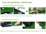 Artificial Grass Turf -6ft x 10ft 0.8"Indoor/Outdoor Synthetic Fake Grass,with rubber 77514069