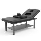 ZNTS 80 Inches Wide - Quality Leather Beauty Spa Furniture Massage Table Iron on Round Legs Facial W1550137650