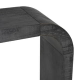 52" Wood Console Table with Curved Edge, Natural Texture, Perfect for Entryways and Living Rooms N760P282826B