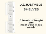 67.51" Tall Bathroom Storage Cabinet with Adjustable Shelves,Slim 2 Doors Freestanding Cabinet with 14922277