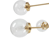 8-Light Metal Chandelier with Globe Bulbs B035P264529