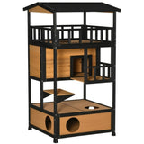 ZNTS Wooden Cat House （Prohibited by WalMart） 14190426