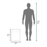 Saju Floating, Wide One-Door Cabinet Vanity, With Resin Sink And One Shelf, Bathroom Storage, White B200P335387