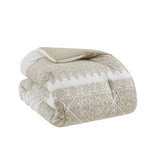 King/Cal King 3 Piece Cotton Comforter Set with Chenille Tufting B035128804