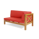 ZNTS BRAVA X-BACK RIGHT CORNER BENCH, RED 57968.00RED