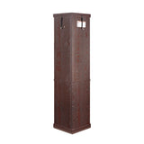 Lighted Corner Curio Cabinet - Elegant Glass Display Case Living Room & Bar Storage - Perfect W1758P294618