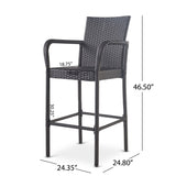 LITTLETON BARSTOOL 57113.00GRY