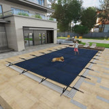 Swimming Pool Safety Cover, Fits 25x45ft Rectangular underground and Inground Swimming Pools, Triple W3459P325985