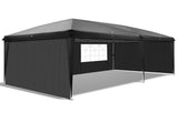 3 x 6m Four Windows Practical Waterproof Folding Tent Black 47181514
