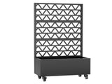 Metal Planter Box with Trellis Raised Garden Bed - 72.05"x35.83"x16.14", Trellis Privacy Screen for W1779P368978