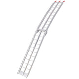 7.5FT Aluminum Loading Ramps, 1500 Lbs Capacity per pair, With safety straps, Motorcycle Ramp, ATV W465P144506