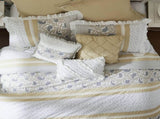 9 Piece Cotton Percale Comforter Set Yellow Cal King B03597198