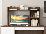 Brown Desktop Bookshelf for 27''/68.58cm Monitor, 93.9825.4073.66cm Engineered Wood Desk Hutch 55638158
