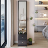 Length 11.8" x Width 15.7" x Height 63" Simple Stylish Dressing Mirror Full Body Mirror W3258P311362