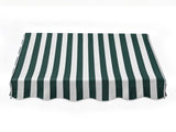 4' Window Door Awning Sun Shade Canopy Outdoor Patio Cover, Green & White Stripes 16287034
