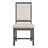 TREXM Retro Style Dining Chair Set with 4 Upholstered Chairs for Dining Room and Living Room WF305981AAB