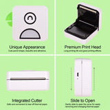 Inkless Photo Printer 203DPI Bluetooth Connection for Journal Crafts Travel Photos for Mobile Phone 36666060