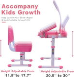 Desk for Kids Desk and Chair Set Kids Art Desk Drafting Table Desk Set with Adjustable Height, 50667401