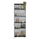 Hoyt Kitchen Pantry Storage Cabinet With and Five Interior and Exterior Shelves B200P173178