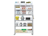 Heavy Duty Shelves 78.74" H Wire Shelving Unit with Wheels 1200LBS NSF Metal Shelves for 28342358