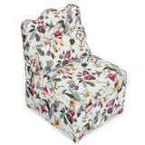 Flannel single dining chair with soft seat cushion and backrest, no armrests, matching pillow can be W487P228749