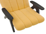 Rella Modern Teddy Sherpa Accent Chair with Espresso Wood Frame T2574P241339