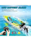 S2 High Speed RC Boats with LED Lights & 2 Batteries, 30 mph Remote Control Boat for Pools and 87676851