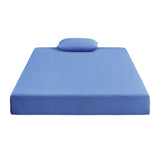 7inch Full and Pillow Set Breathable Fabric Gel-Infused Memory Foam, Blue, B011P213348
