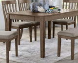 Wire Brushed Brown Finish 1pc Dining Table with 2 Hidden Drawers Casual Dining Room Furniture B011104522