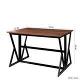 ZNTS Winsome Wood Drop Leaf High Table W1778137044