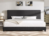 King Size Charcoal Grey Upholstered Platform Bed B108P160249