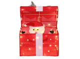 12in Motorized Pop-up Gift Box with Santa, Outdoor Christmas Decorations with Motor & 60 LED Lights, 64899974