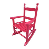 ZNTS Children's rocking rose red chair- Indoor or Outdoor -Suitable for kids-Durable 01417255