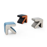 Modern Creative Upholstered Velvet Sofa Kids Shoe Bench Footrest Footstool Multifaceted 04774682