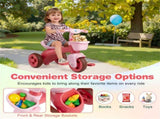 Toddler Tricycle for 3-5 Years - Stable Triangular Structure, Front & Rear Storage Baskets 23881021