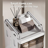 Small Narrow Storage Cabinet with Doors and Shelves Slim Waterproof Bathroom Storage Organizers 01685887