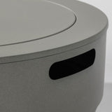 Small concrete round fire pit bowl W853P193938