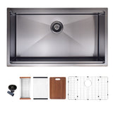 Workstation 32" L X 19" W Undermount Kitchen Sink With Accessories W122546355