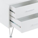 Deoss White Finish Accent Table B2726P286621