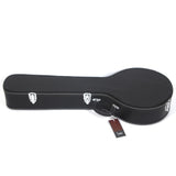 5-String 6-String Microgroove Pattern Leather Wood Banjos Case Black 47523015
